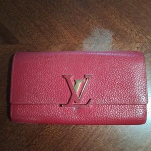 Louis Vuitton Cherry Red Leather Wallet